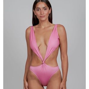 V-Plunge cutout Monokini Swimsuit (Medium) NWT